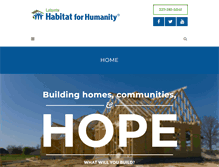 Tablet Screenshot of habitatlafayette.org